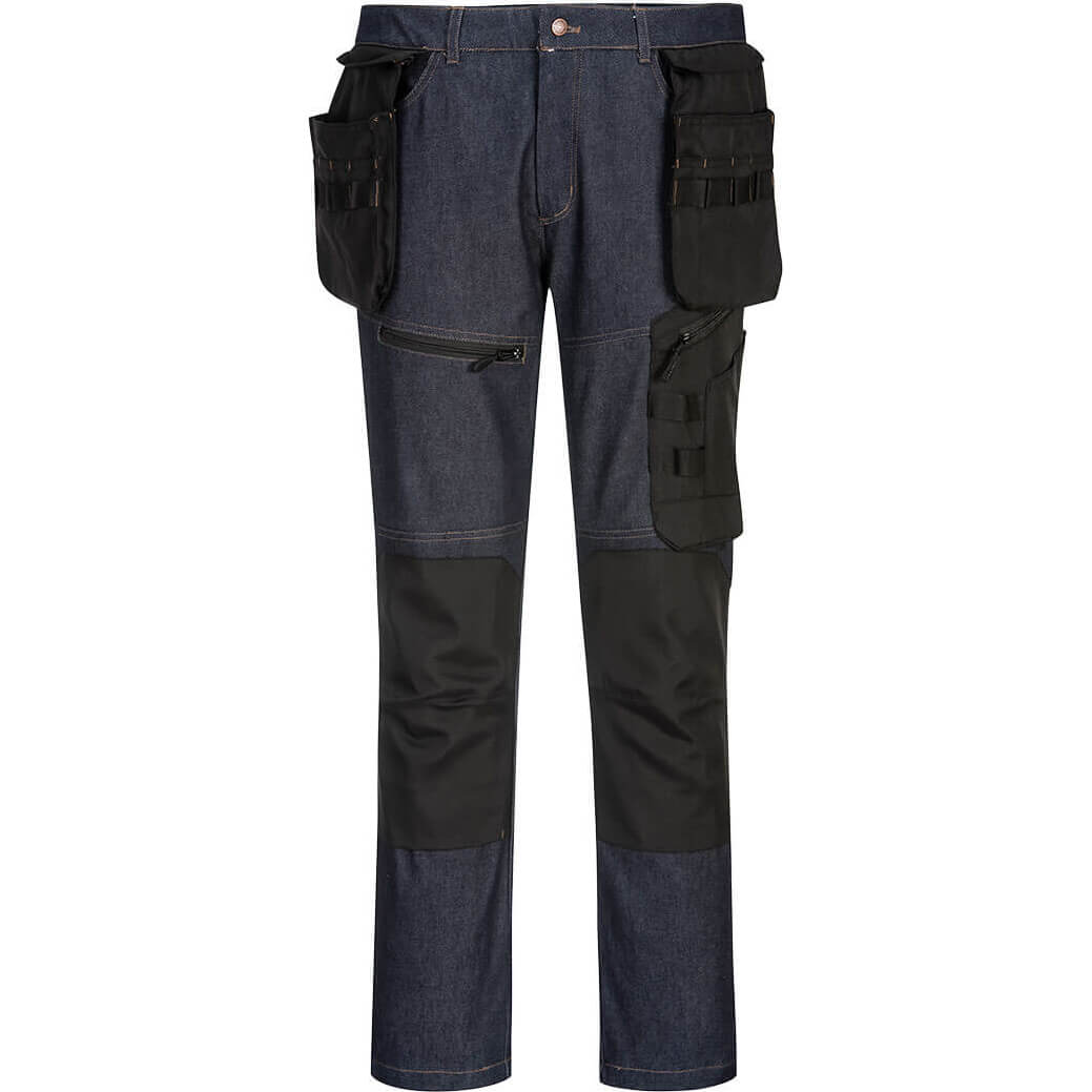 Portwest KX3 Holster Denim Work Trousers Indigo 40" 31" | Compare The Build