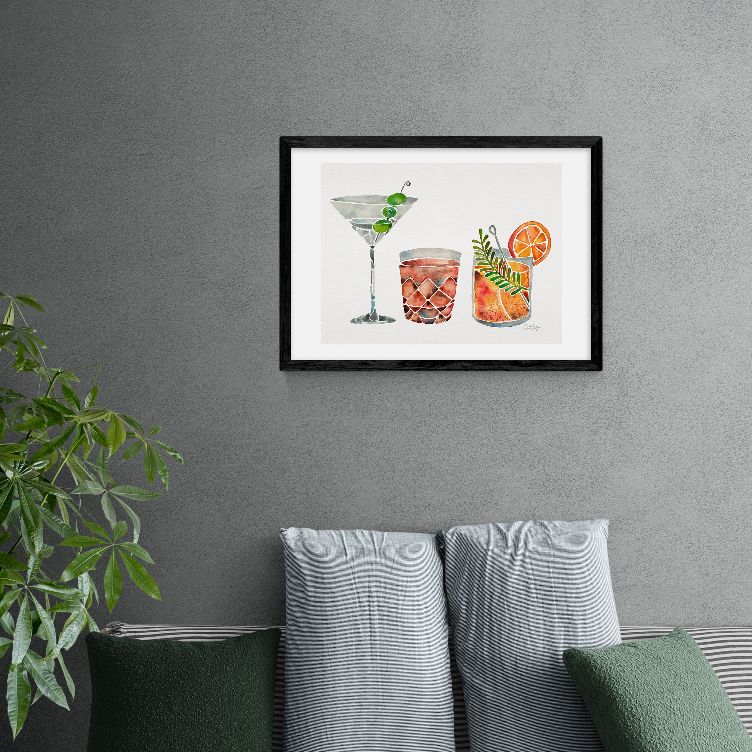 East End Prints Classic Cocktails Print MultiColoured Price Comparisons | Compare The Build