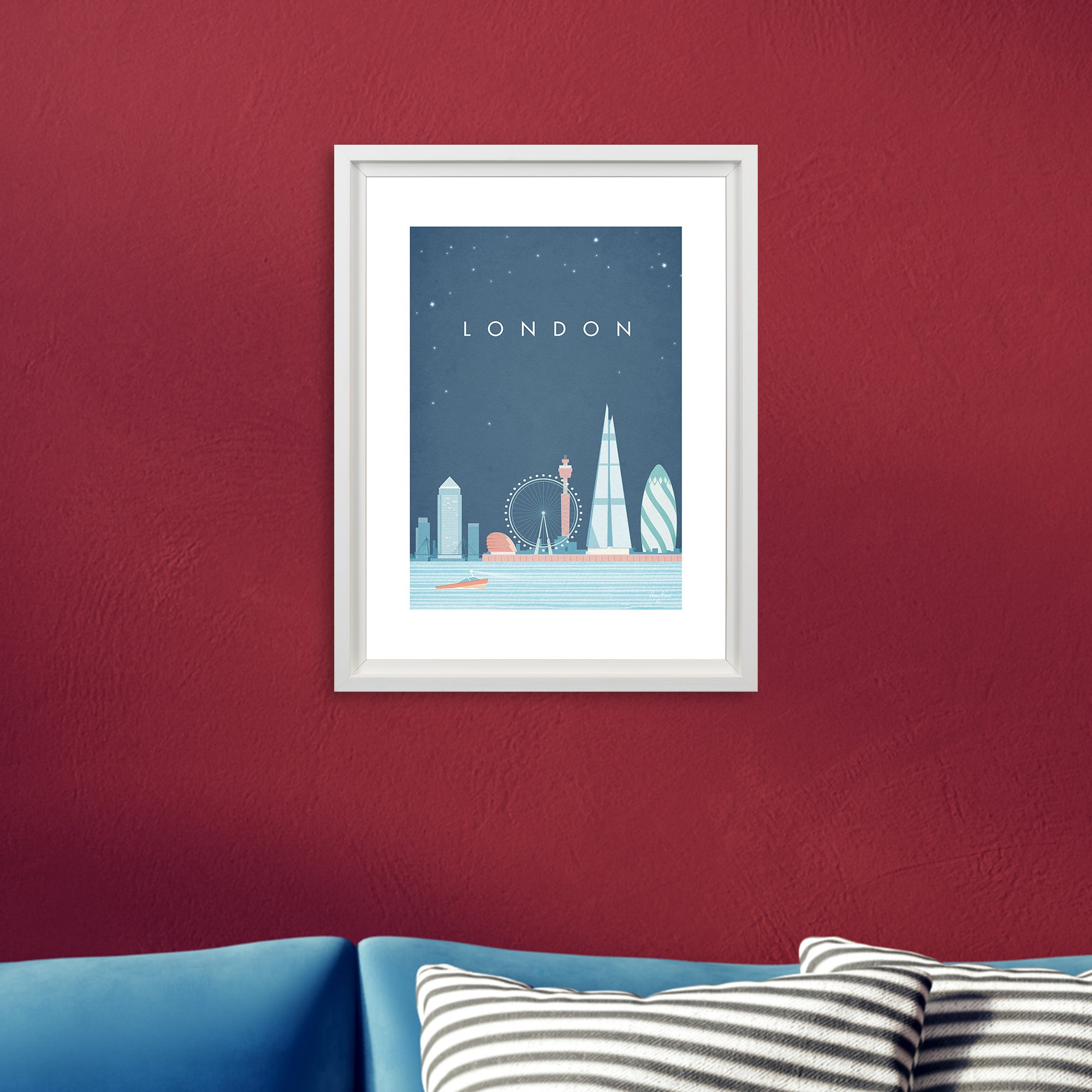 The Art Group London Framed Print Blue Price Comparisons | Compare The Build