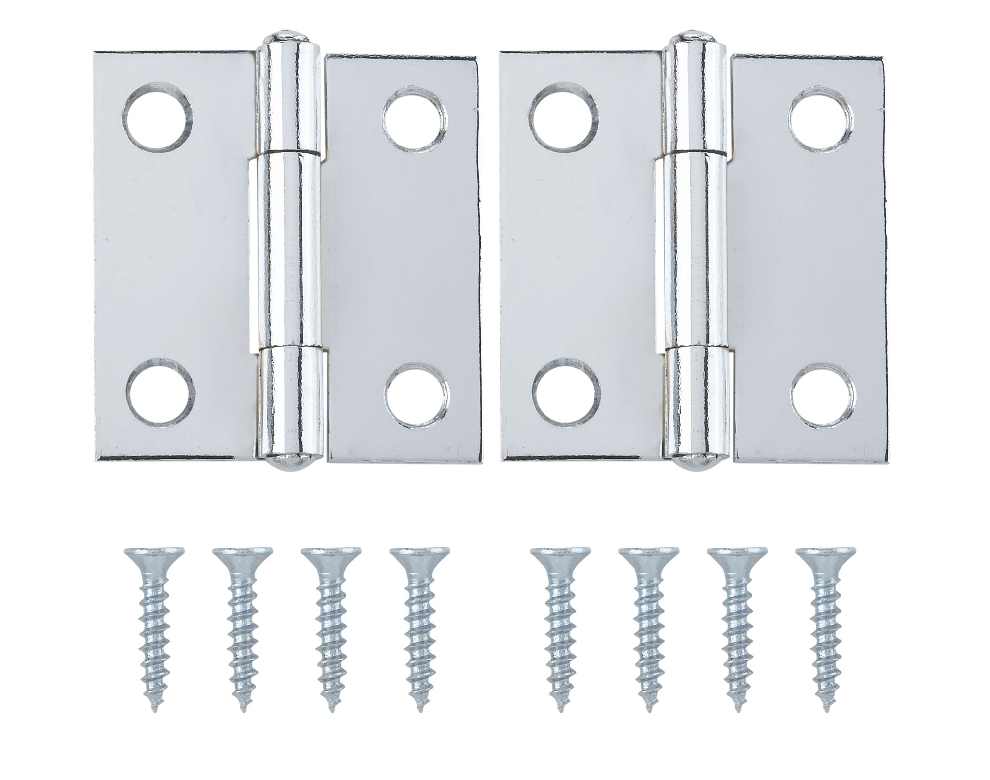 Chrome-Plated Metal Butt Door Hinge N429 (L)38mm, Pack Of 2 Price Comparisons | Compare The Build