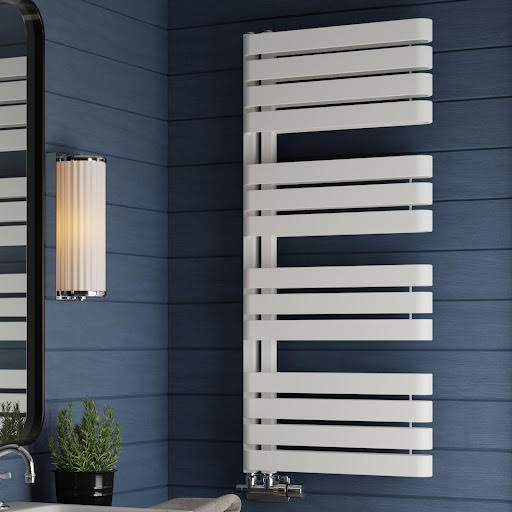 Terma Warp S Heated Towel Rail Matt White 1110 x 500mm Price Comparisons | Compare The Build