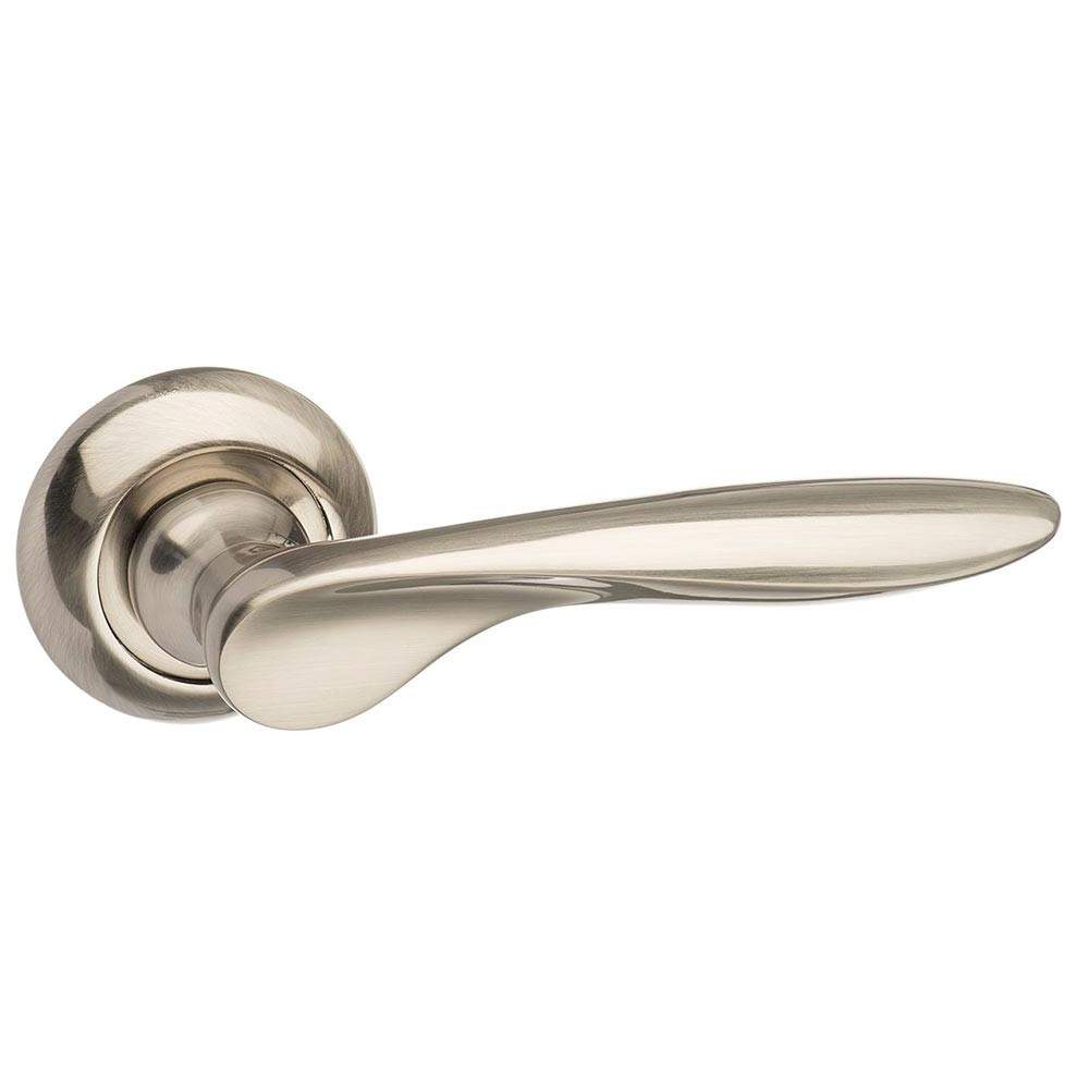 Atlantic Mediterranean Malta Lever on Round C Rose - Satin Nickel Atlantic UK MC25SN Price Comparisons | Compare The Build