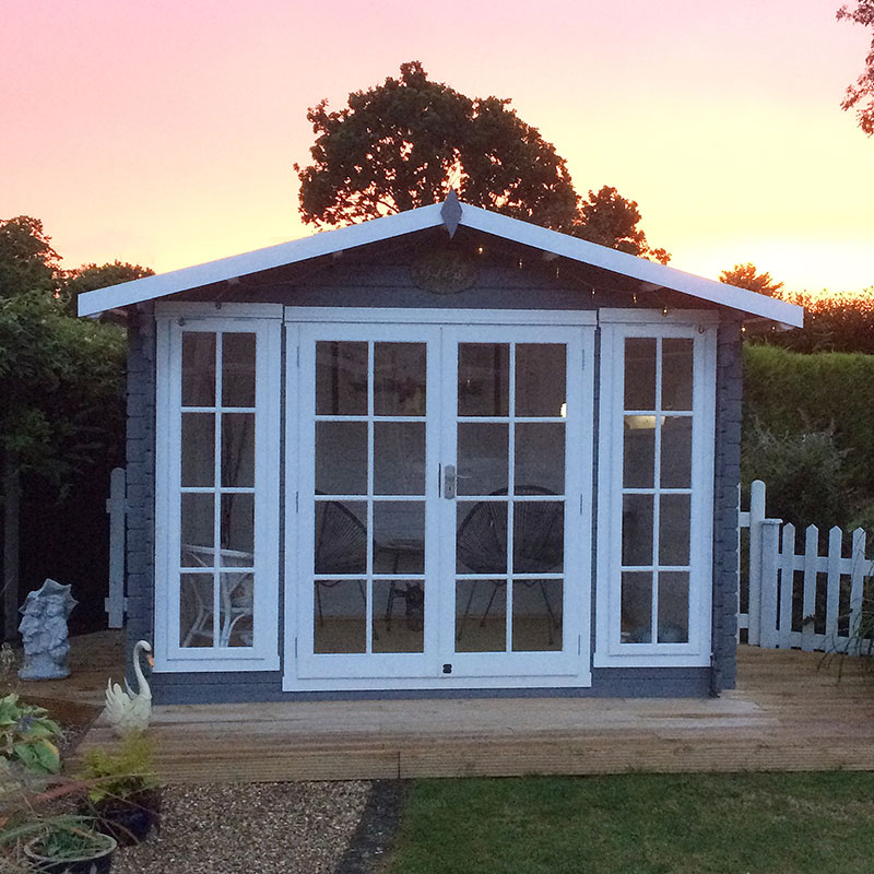 Shire Epping 3.6m x 3.6m Log Cabin Summerhouse (28mm) Price Comparisons | Compare The Build