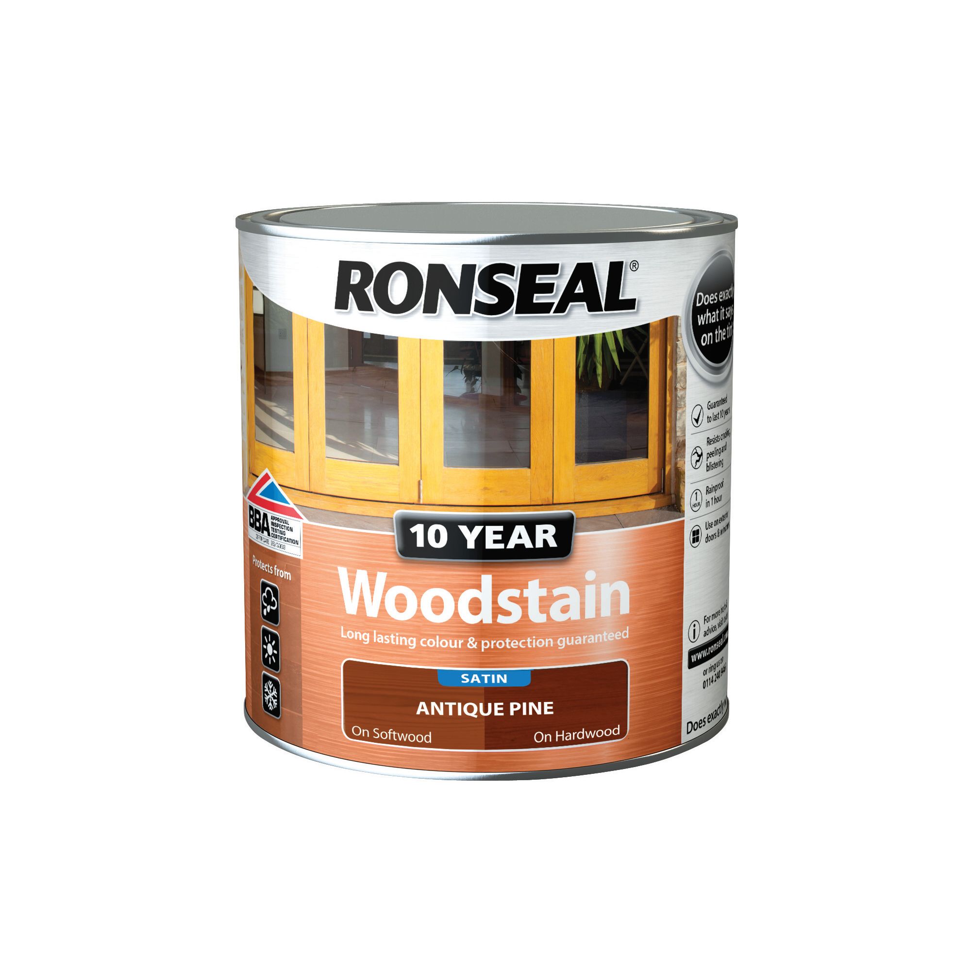 Ronseal Antique Pine Satin Wood Stain, 750Ml Price Comparisons | Compare The Build