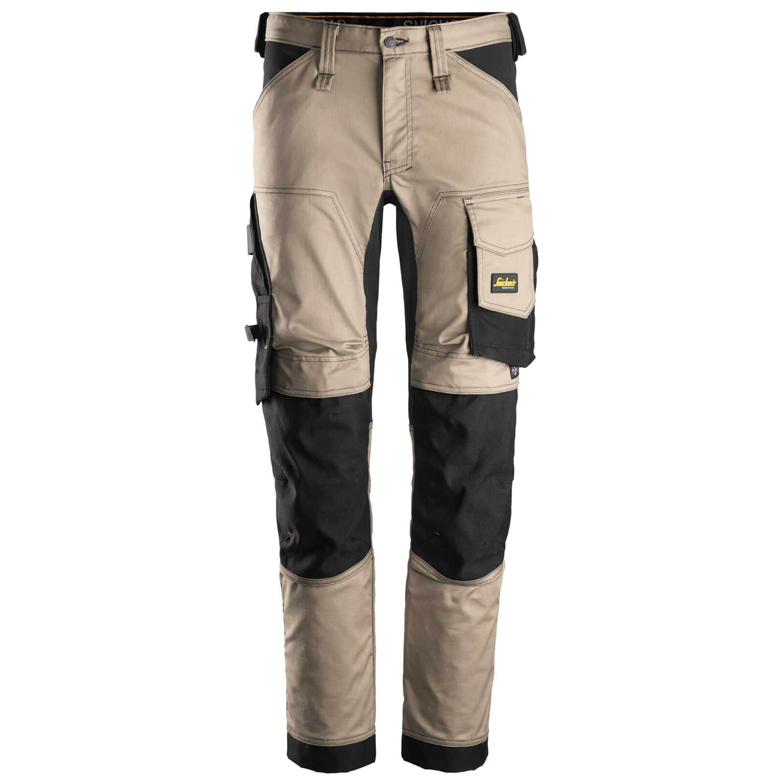 Snickers 6341 Allround Work Stretch Slim Fit Trousers Khaki / Black 50" 32" Price Comparisons | Compare The Build