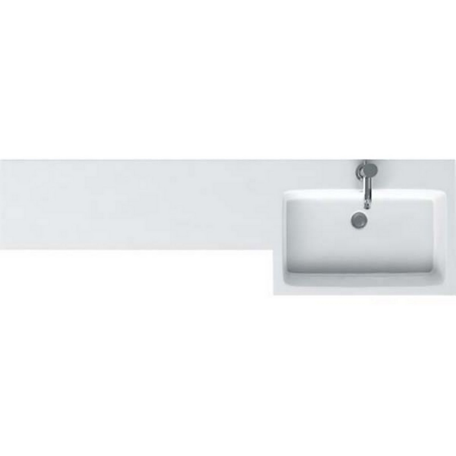 Bathstore MyPlan 1500mm Worktop with Right Hand Integrated Basin Price Comparisons | Compare The Build