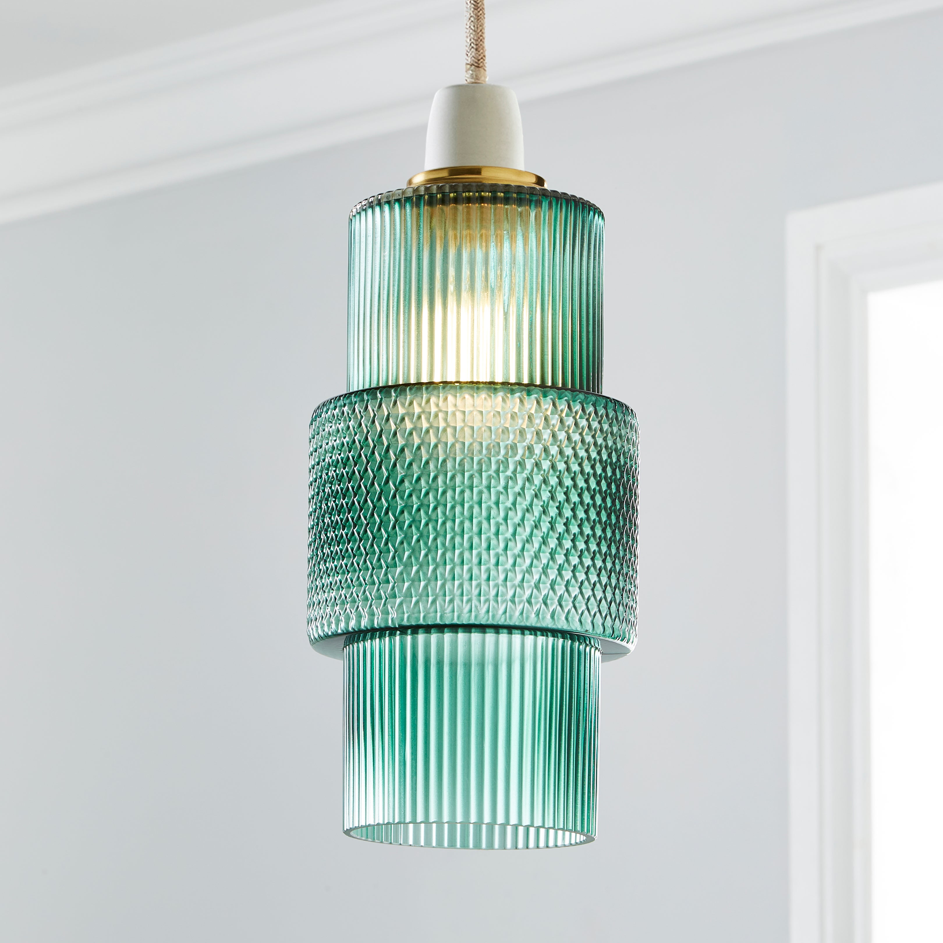 Elena Easy Fit Pendant Shade White Price Comparisons | Compare The Build