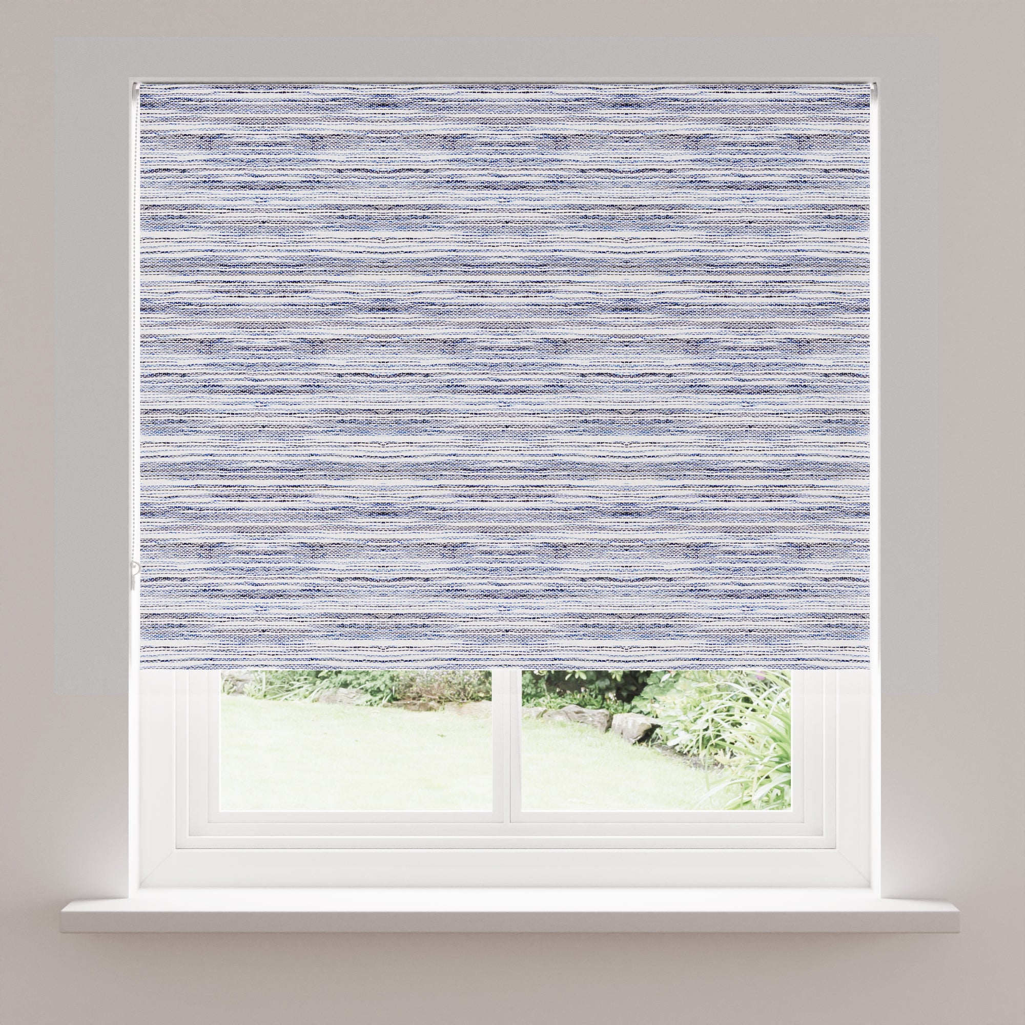 Whitmore Blue Stripe Blackout Roller Blind Blue Price Comparisons | Compare The Build