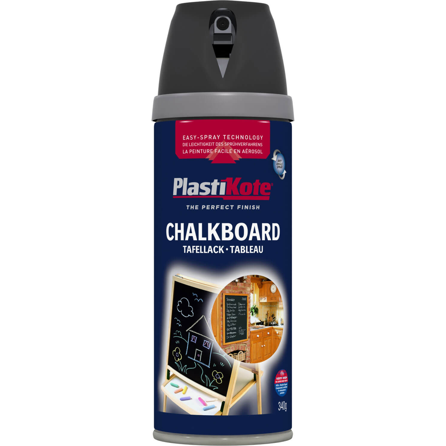 Plastikote Aerosol Chalkboard Aerosol Spray Paint Black 400ml Price Comparisons | Compare The Build