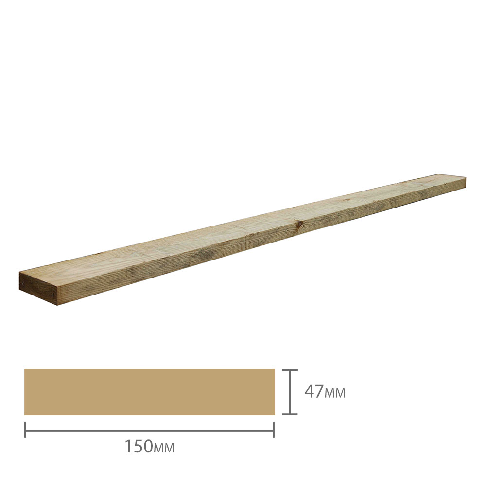 Deck Joist (47mm x 150mm x 2400mm) Pack of 5 | Compare The Build