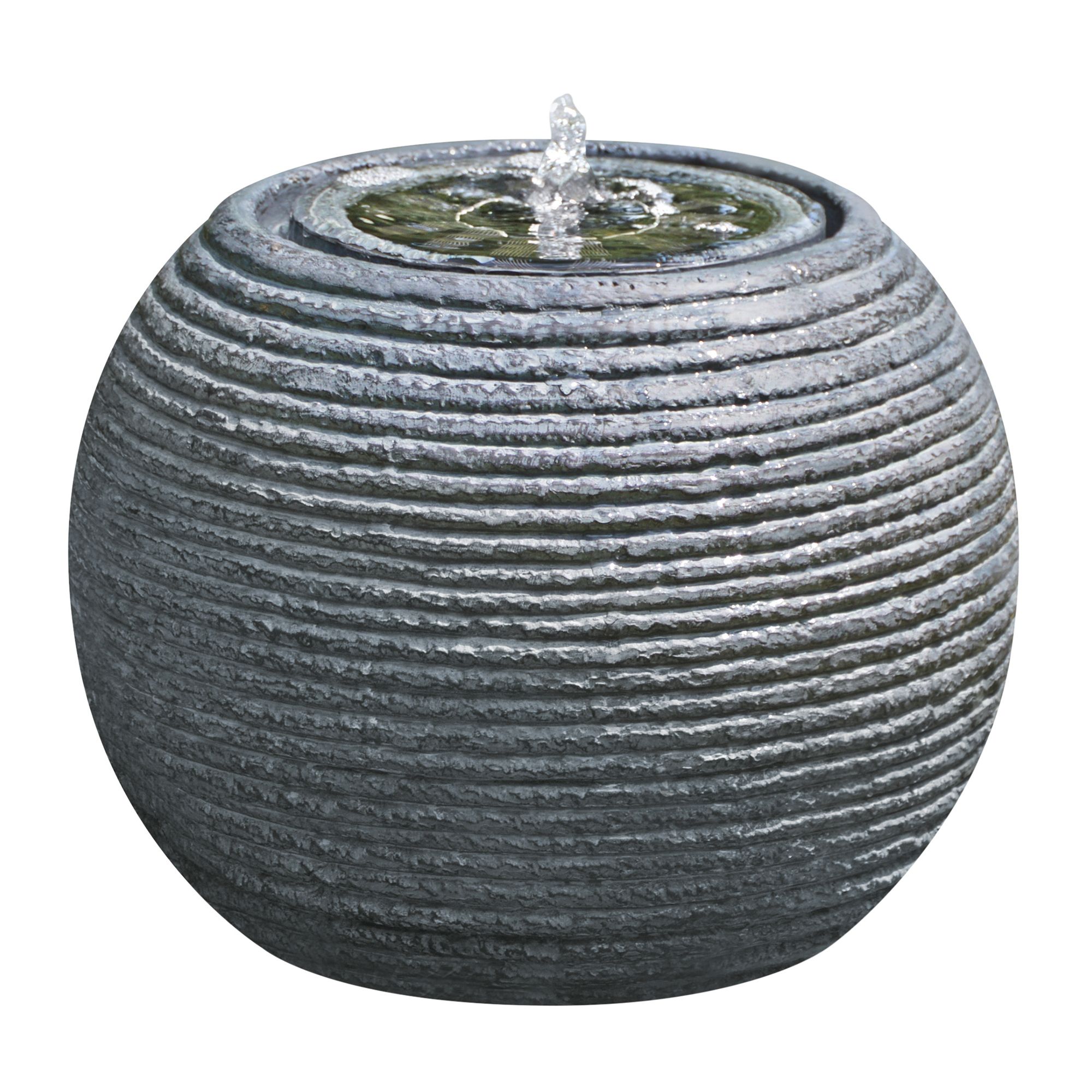 Solar-Powered Spherical Water Feature (H)30Cm Price Comparisons | Compare The Build