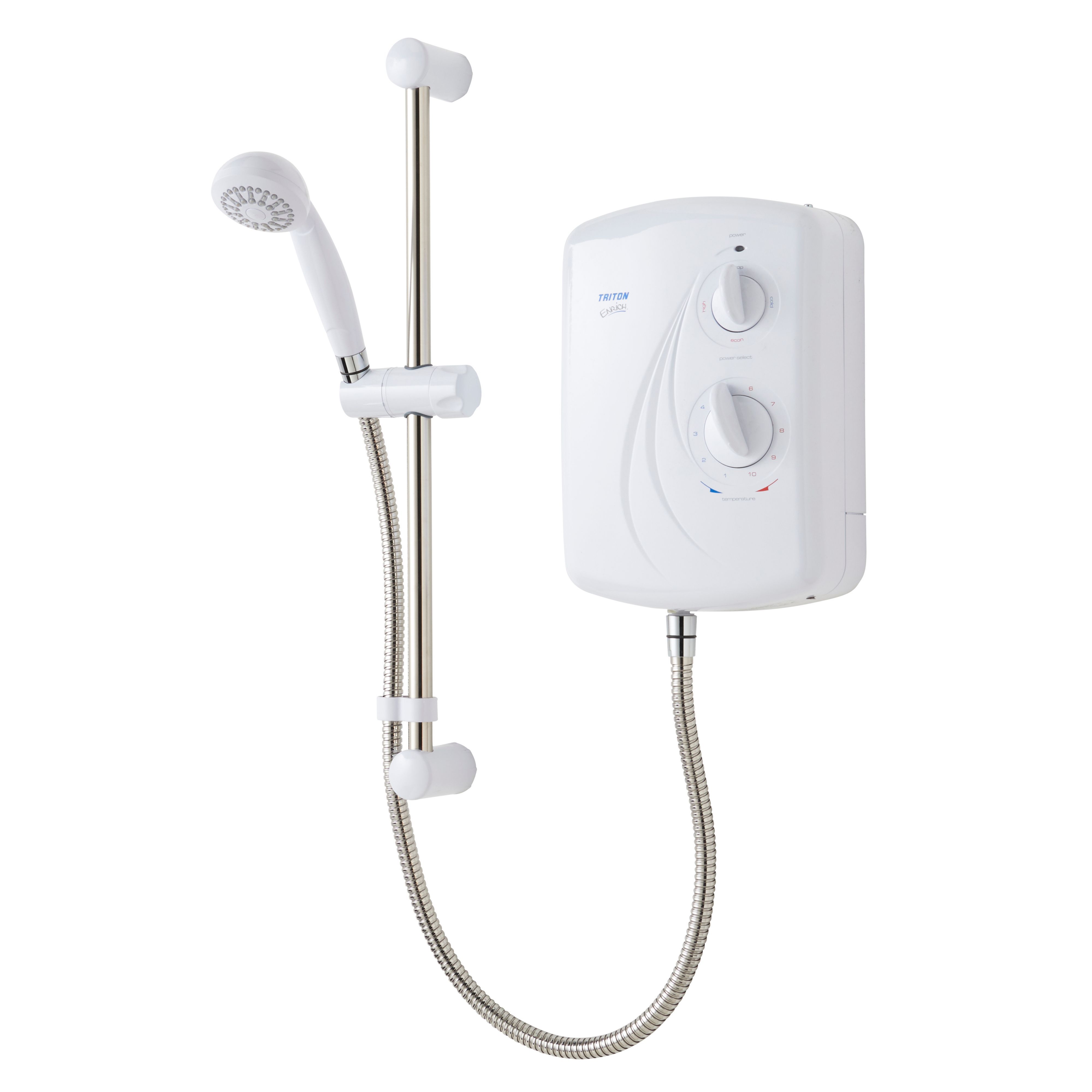 Triton Enrich White Electric Shower, 10.5Kw Price Comparisons | Compare The Build