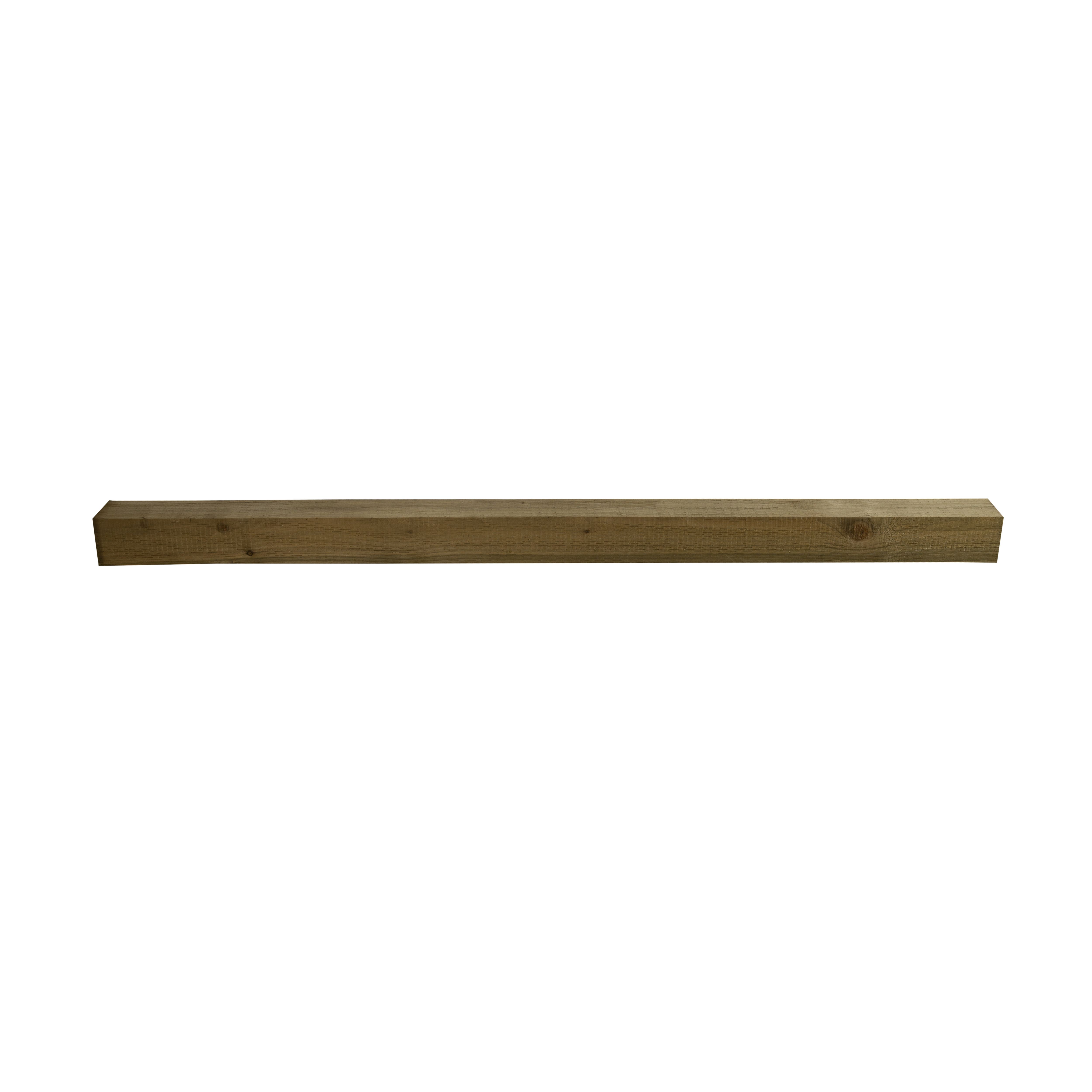 Uc4 Timber Green Square Fence Post (H)1.8M (W)100mm, Pack Of 3 | Compare The Build