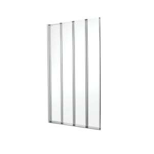 Wickes Silver Effect Frame 4 Fold Bath Screen - 1400 x 840mm Price Comparisons | Compare The Build