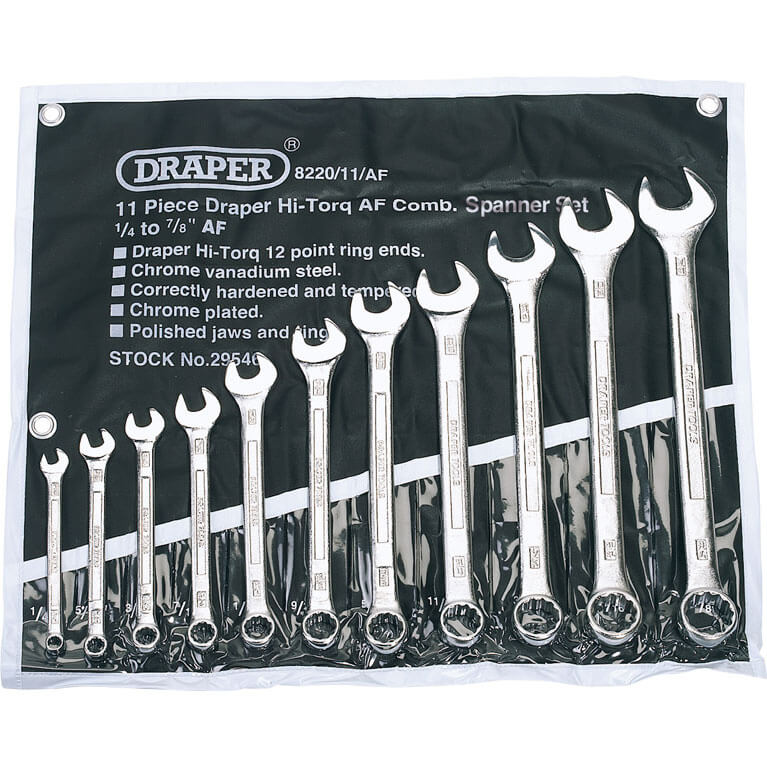 Draper 11 Piece Combination Spanner Set Imperial Price Comparisons | Compare The Build