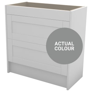 Duarti By Calypso Highwood 800mm Slimline 2 Drawer Floor Standing Vanity Unit - Twilight Grey Price Comparisons | Compare The Build