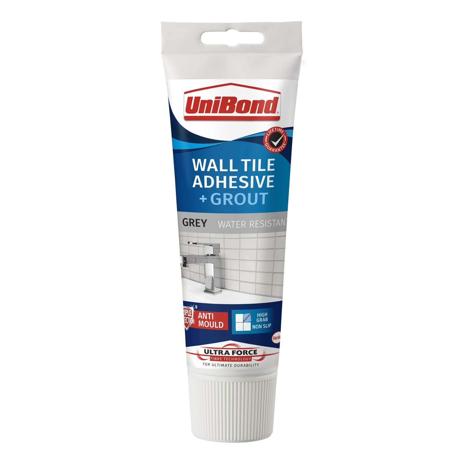 UniBond UltraForce Wall Tile Adhesive & Grout Tube Grey 0.3kg Price Comparisons | Compare The Build