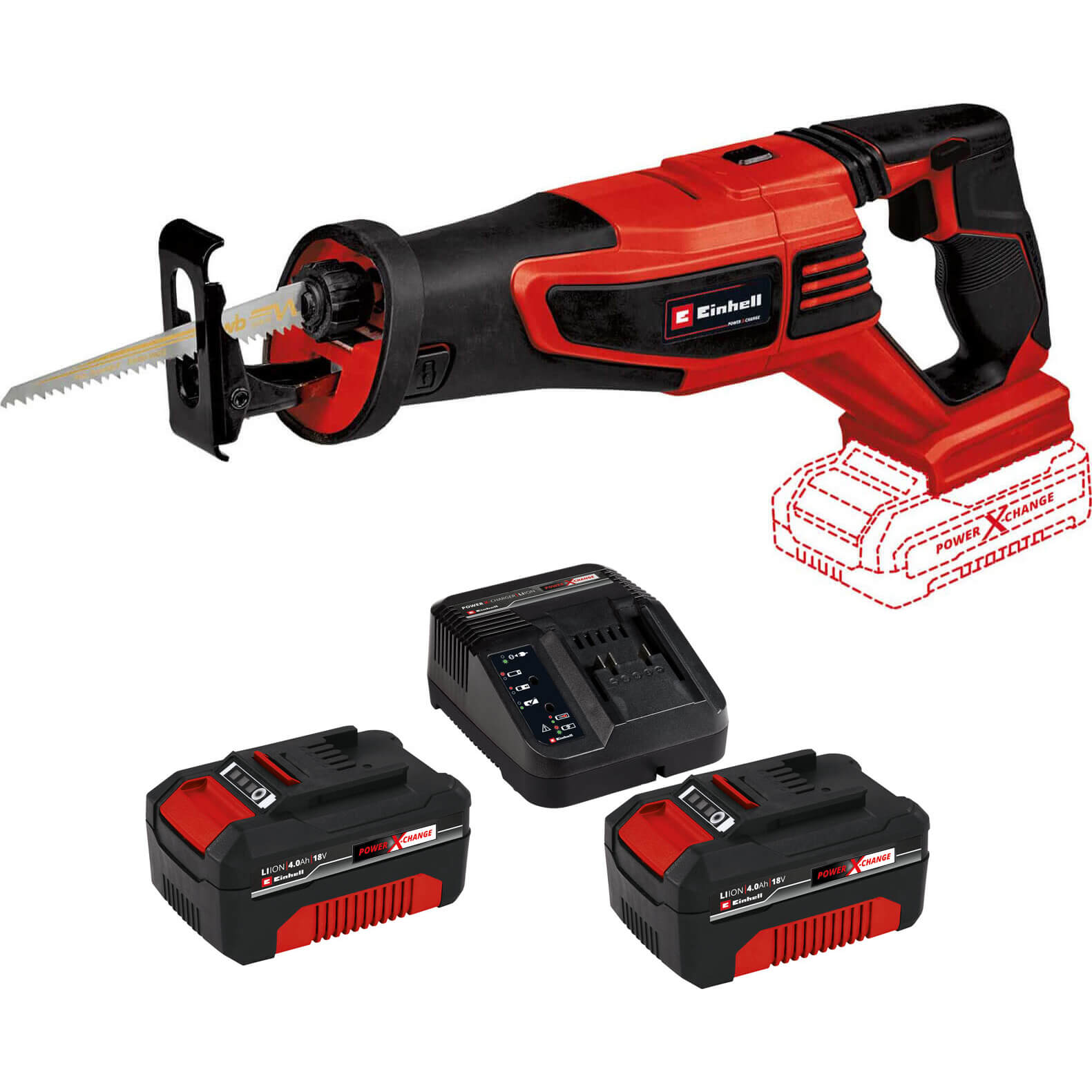 Einhell TE-AP Li BL 18v Cordless Brushless Reciprocating Saw 2 x 4ah Li-ion Charger No Case Price Comparisons | Compare The Build