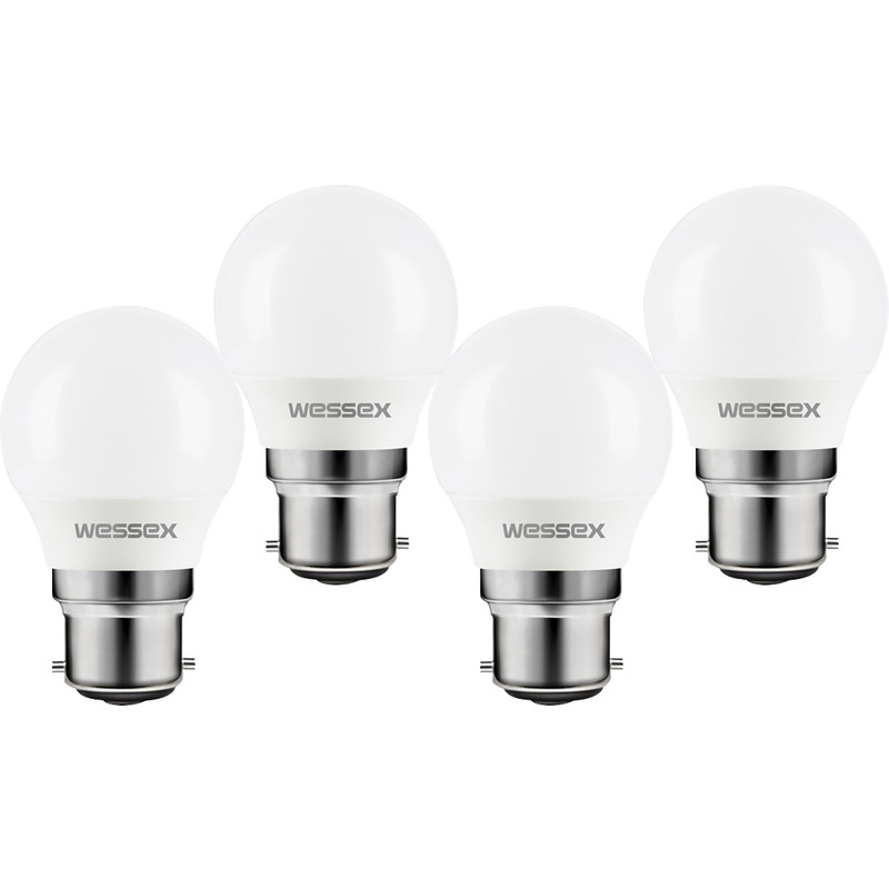 Wessex Electrical Wessex LED Frosted Mini Globe Bulb Lamp 2.2W BC 250lm (4 Pack) | Compare The Build