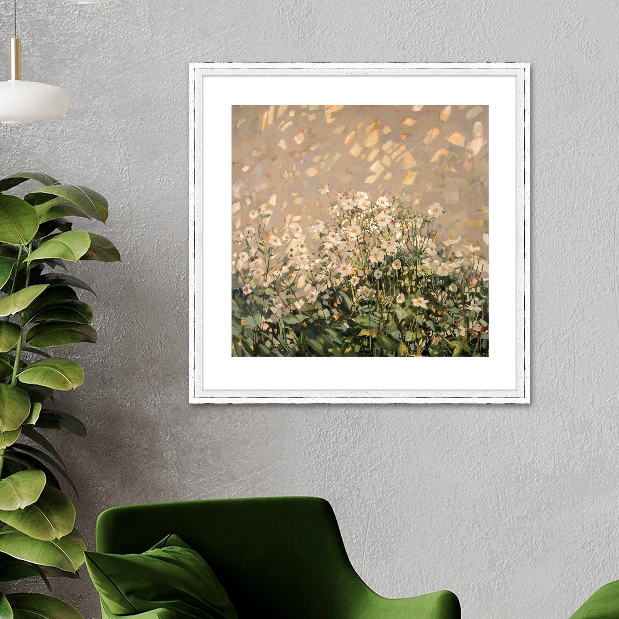 The Art Group Morning Sun on Japanese Anemones Framed Print MultiColoured Price Comparisons | Compare The Build