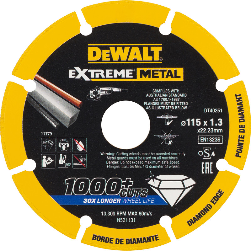 DeWalt Extreme Diamond Metal Cutting Disc 115mm Price Comparisons | Compare The Build