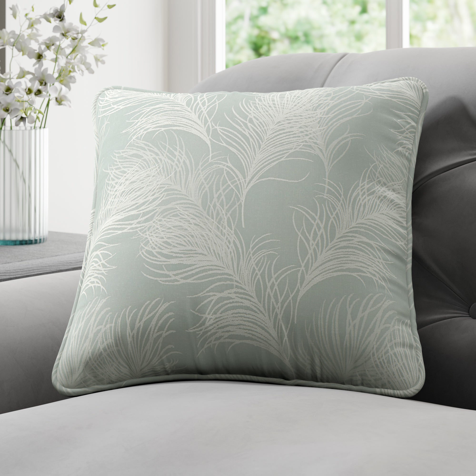 Feathers Made to Measure Cushion Cover Feathers Duck Egg Price Comparisons | Compare The Build