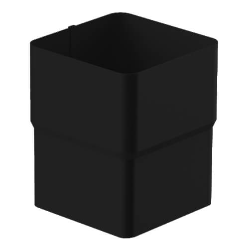 Square Steel Gutter Downpipe Socket - Black Price Comparisons | Compare The Build