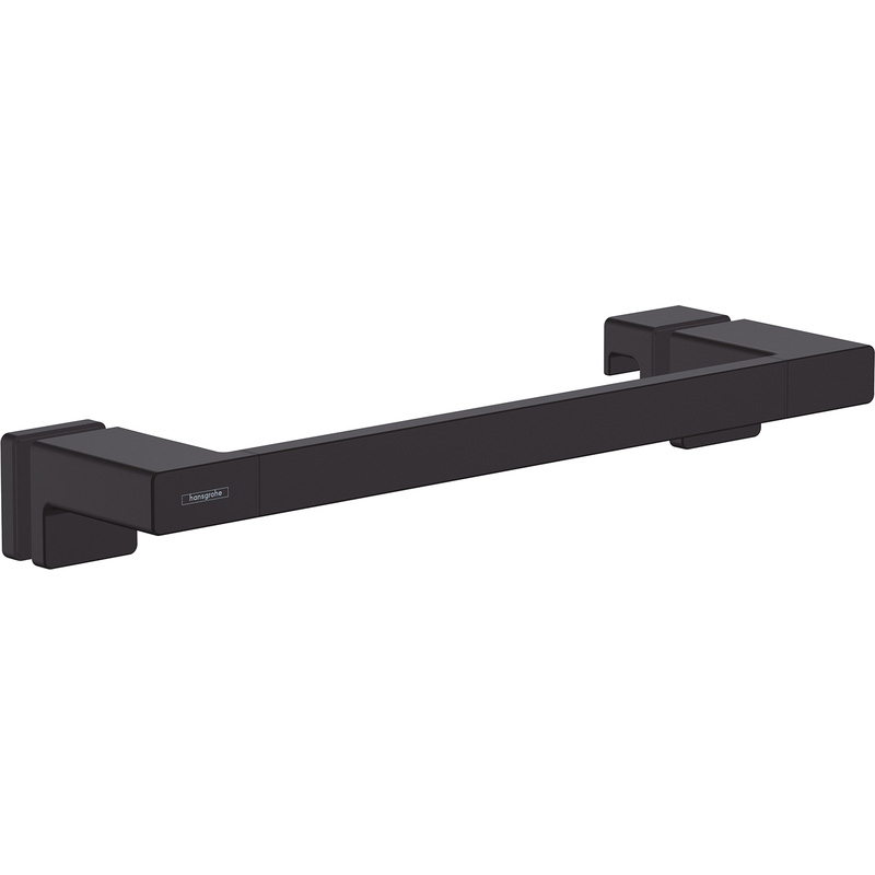 Hansgrohe AddStoris Shower Door Handle Matt in Black Metal Price Comparisons | Compare The Build