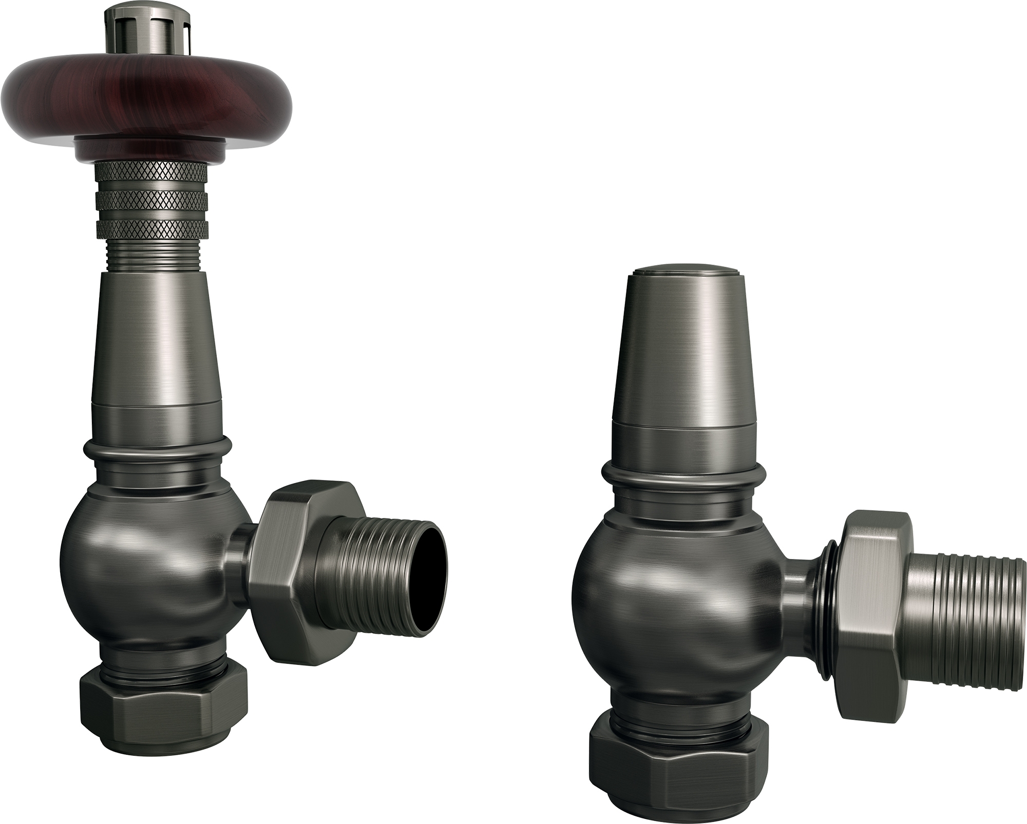 Trade Direct Thermostatic Valves, Heritage, Pewter Angled Price Comparisons | Compare The Build