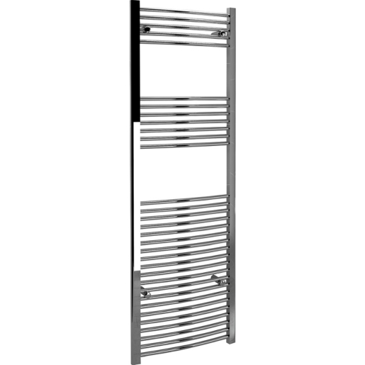 Kudox Curved Towel Radiator - Chrome 600 x 1800 mm Price Comparisons | Compare The Build