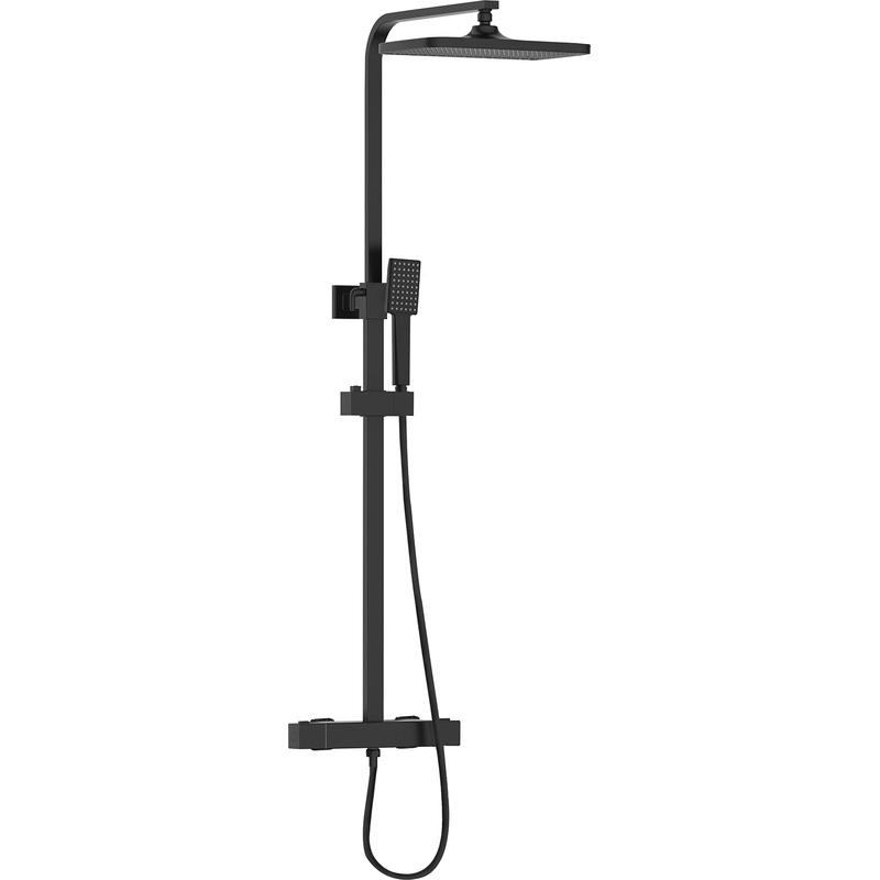 Bristan Craze Thermostatic Bar Diverter Mixer Shower in Black Zinc Alloy Price Comparisons | Compare The Build
