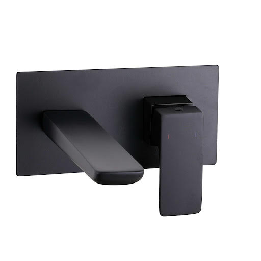 Merano Savio Wall Mounted Bath Mixer Tap - Black | Compare The Build