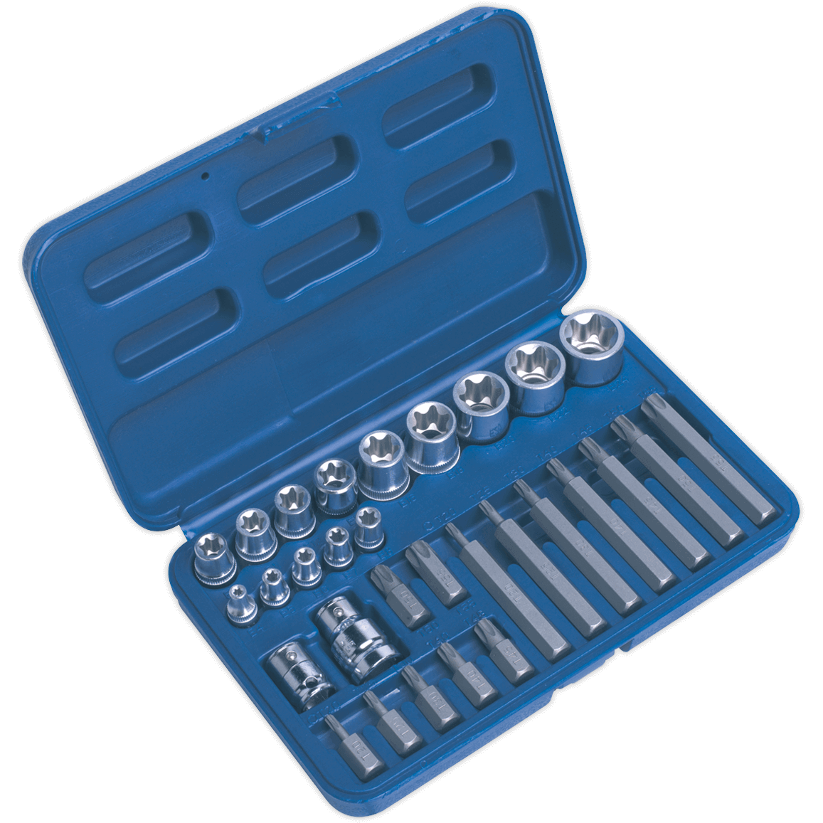 Sealey 30 Piece Combination Drive Torx Socket and Bit Set Combination | Compare The Build