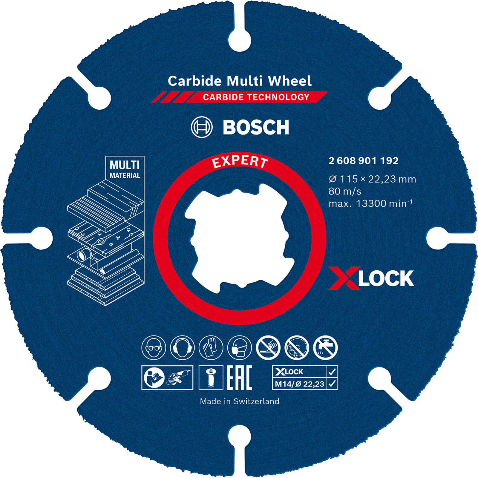 Bosch Expert X Lock Carbide Multi Cutting Disc 115mm Pack of 10 | Compare The Build