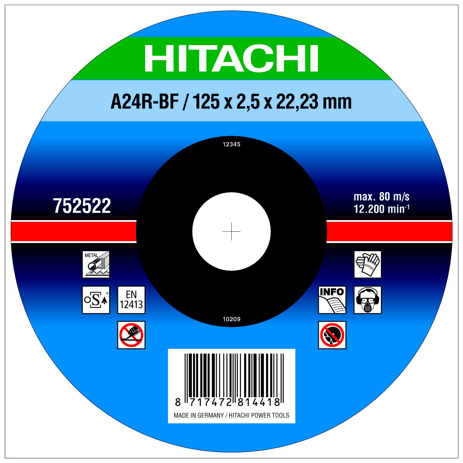 Hitachi (Dia)125mm Depressed Centre Abrasive Disc Price Comparisons | Compare The Build