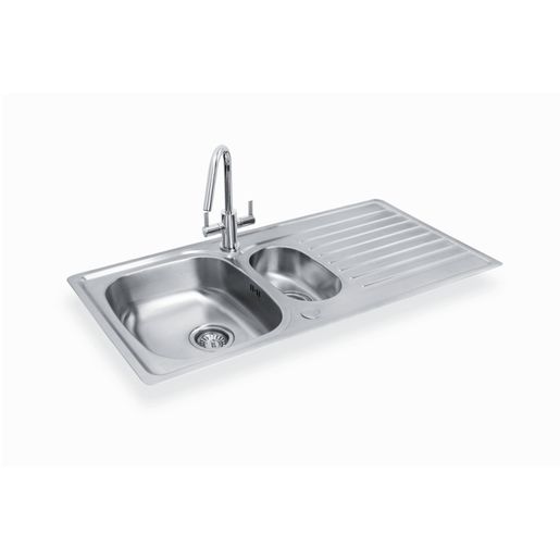 Bristan Inox Stainless Steel 1 Taphole Easyfit Kitchen Sink 1.5 Bowl, Reversible Drainer Price Comparisons | Compare The Build