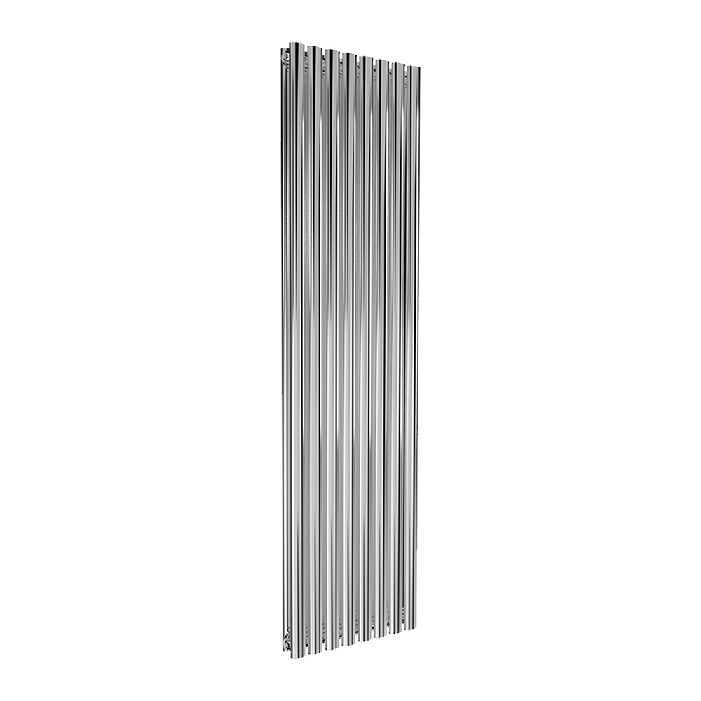 Reina Neval Vertical Aluminium Designer Radiator, Polished, 1800mm x 463mm | Compare The Build