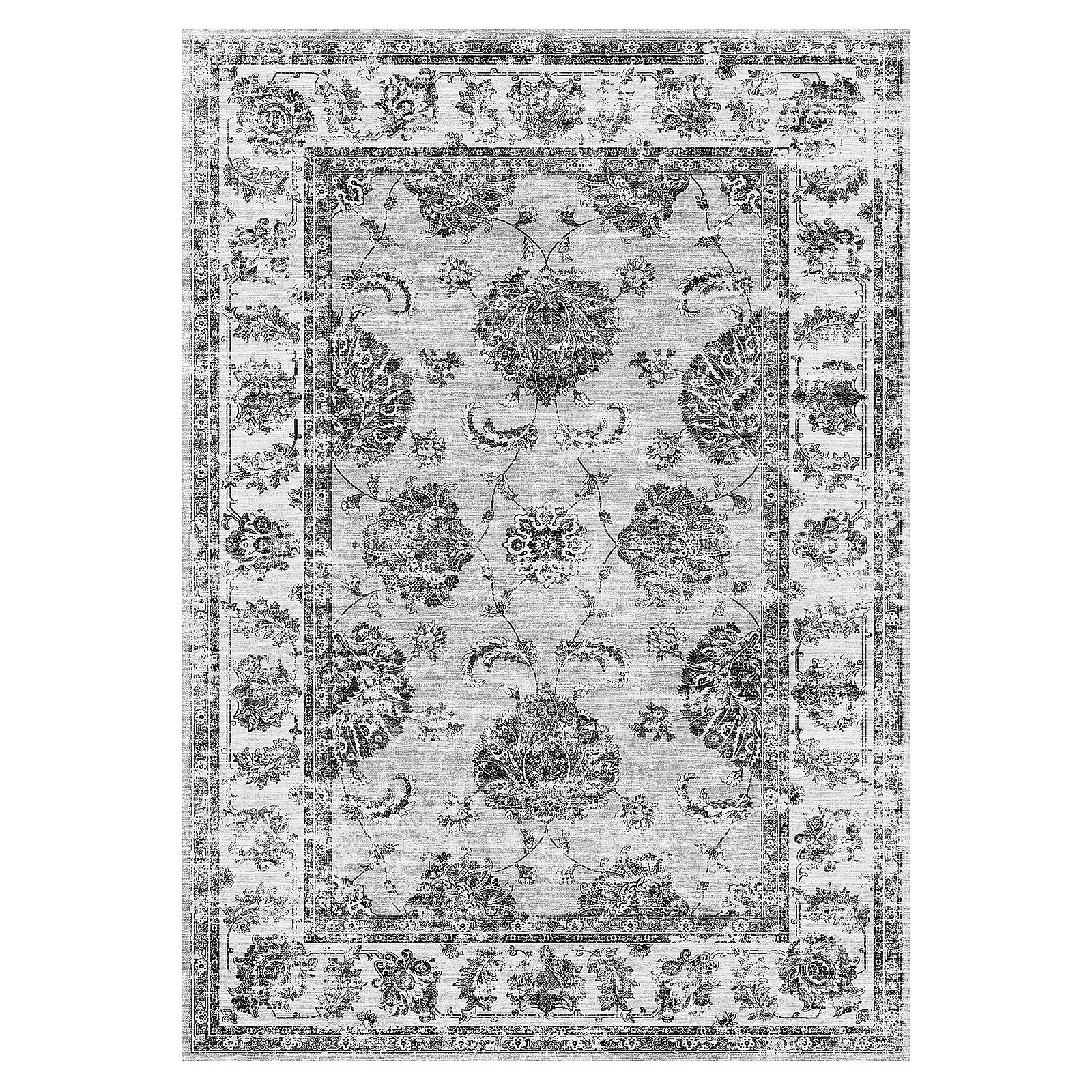 Sulus Washable Rug - Grey - 160x230cm Price Comparisons | Compare The Build