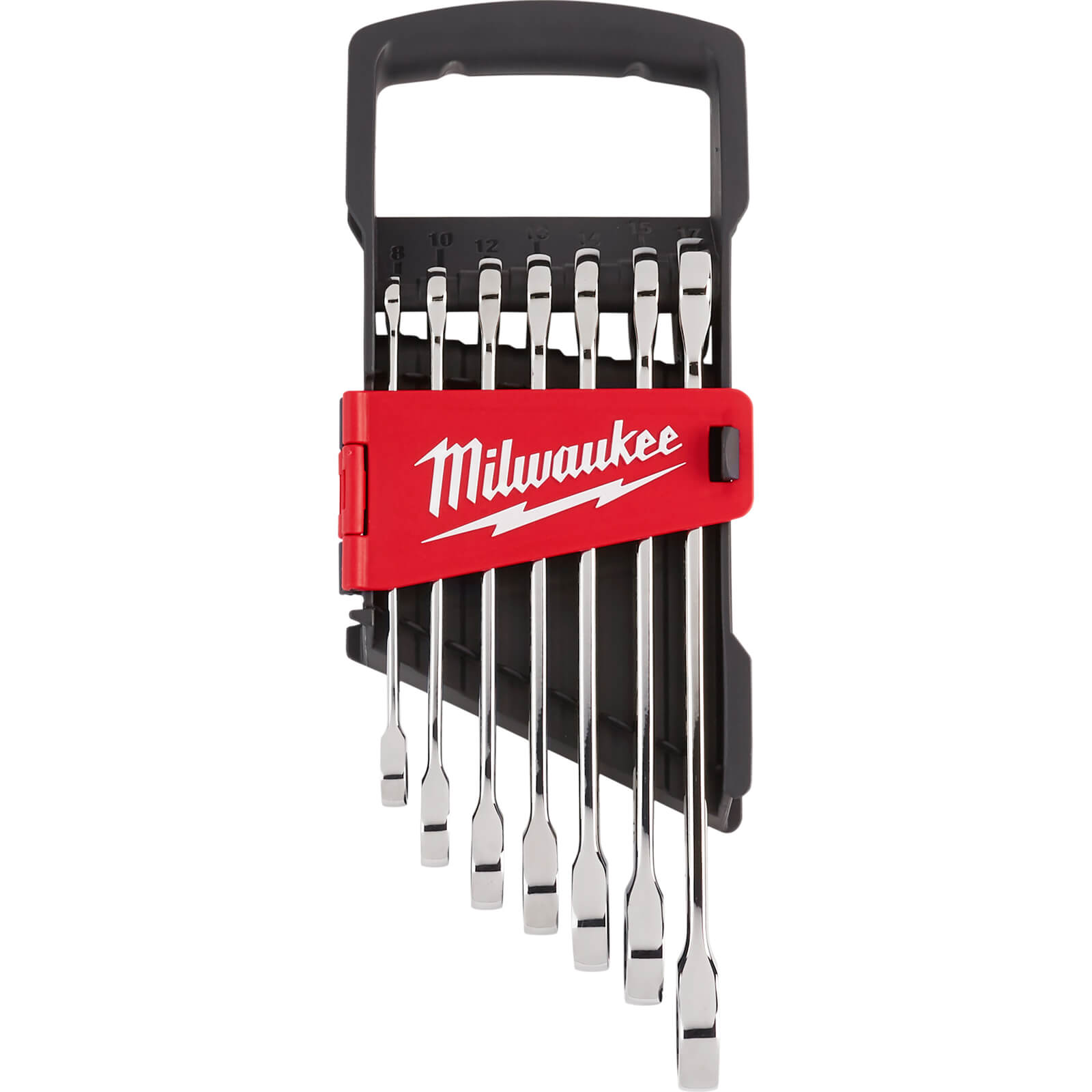 Milwaukee 7 Piece Max Bite Ratcheting Combination Spanner Set Metric | Compare The Build