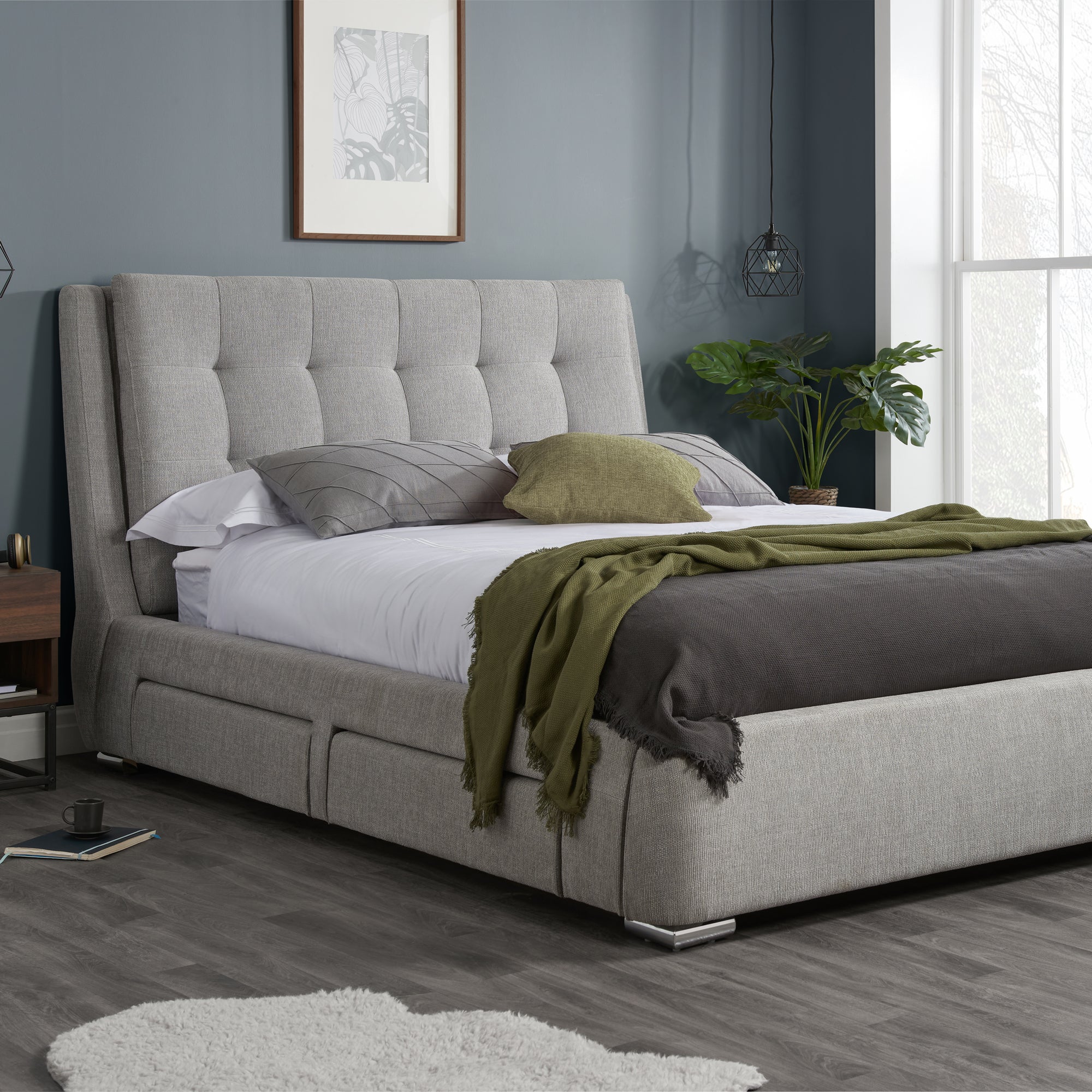 Madison Grey Bed Frame Grey Price Comparisons | Compare The Build