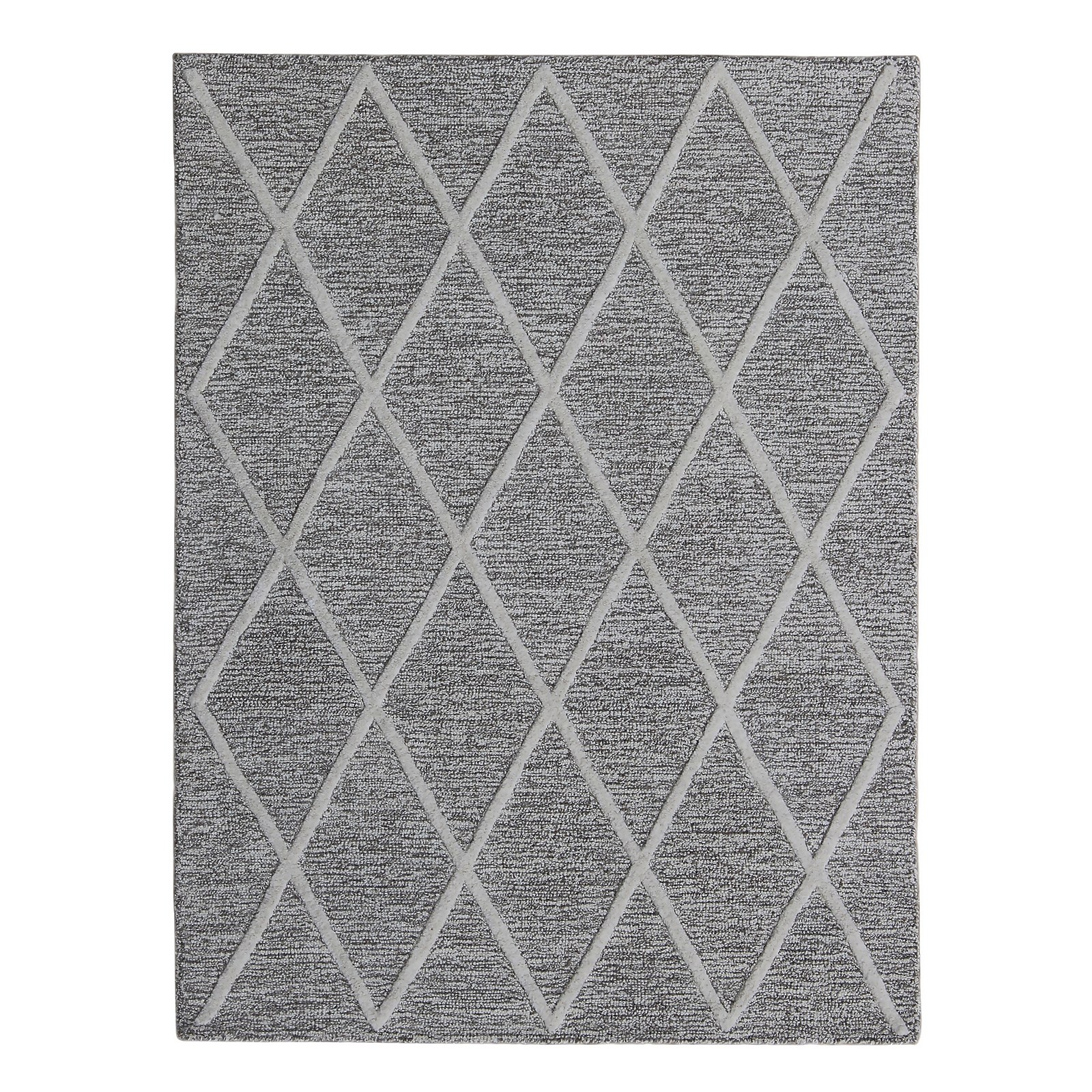 Wyatt Wool Berber Rug - Grey - 120x160cm Price Comparisons | Compare The Build