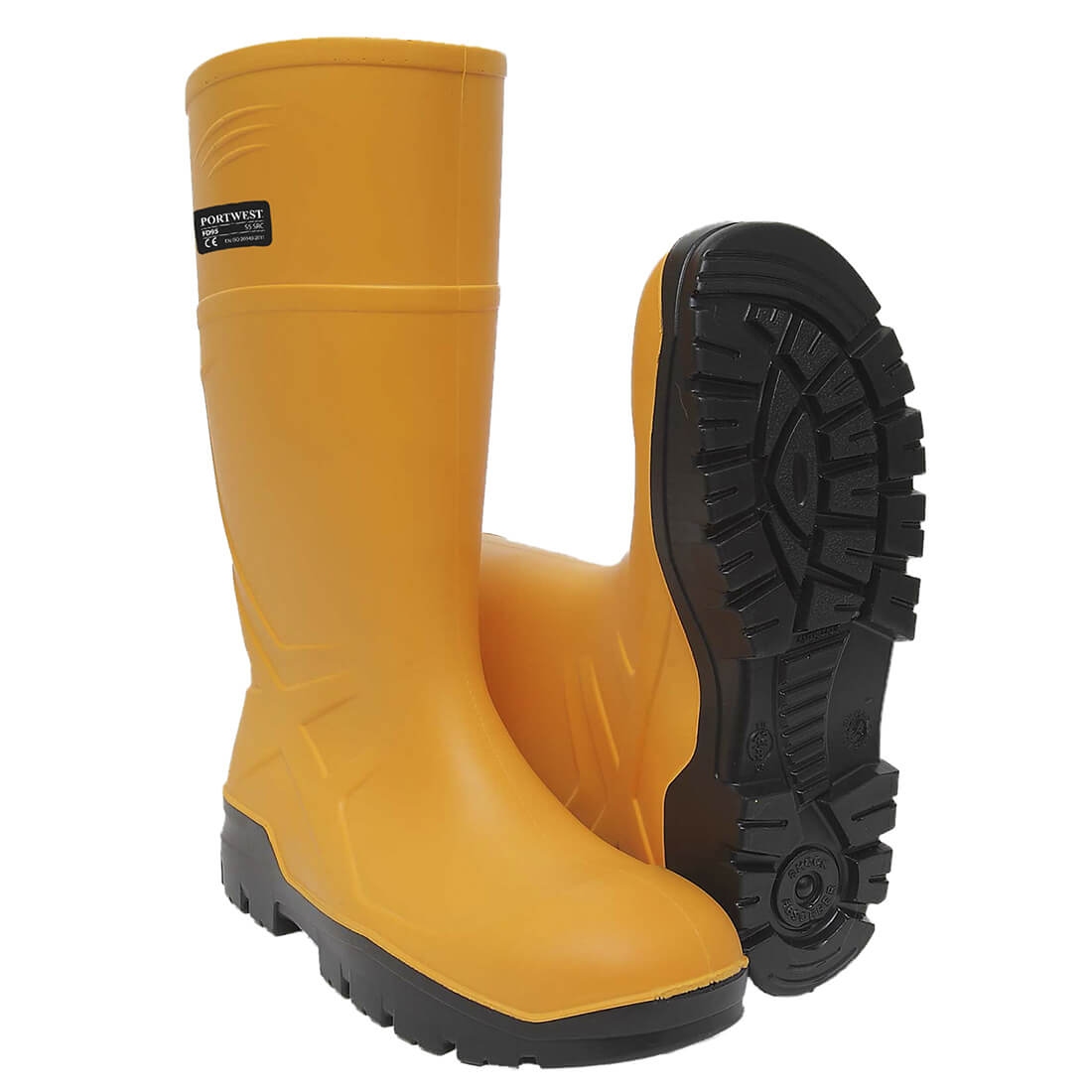 Portwest PU Safety Wellington Boots Yellow Size 10 Price Comparisons | Compare The Build