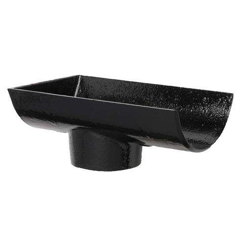 Cast Iron Half Round Guttering Dropend Internal 115x75mm Outlet Black Hargreaves Foundry XHR4522B Price Comparisons | Compare The Build
