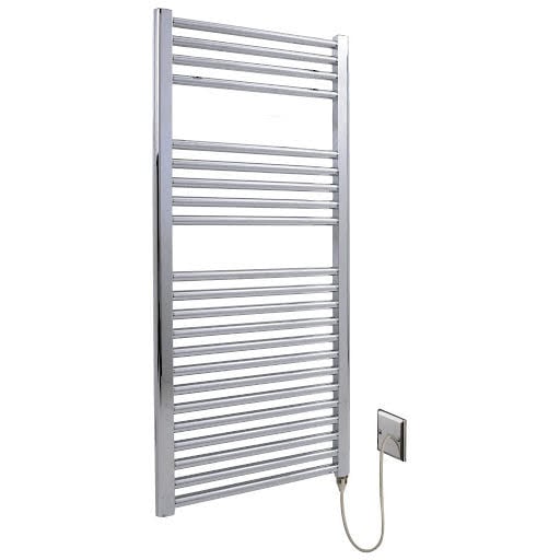 AKW Low Surface Temperature Flat Heated Towel Rail Chrome - 800 x 300mm Price Comparisons | Compare The Build