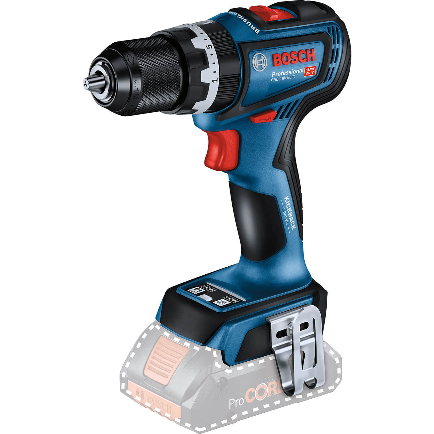 Bosch GSB 18V-90 C 18v Cordless Brushless Combi Drill With Kickback Control No Batteries No Charger No Case | Compare The Build