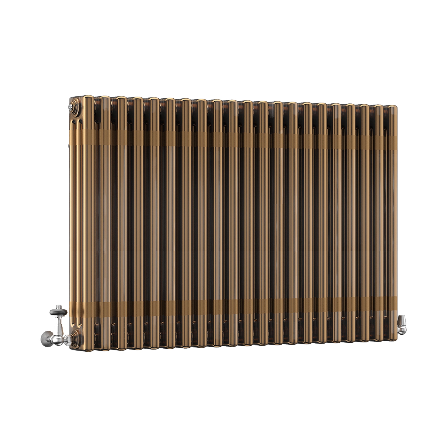 DQ Modus 3 Column Horizontal Radiator, Brass Lacquer, 750mm x 806mm Price Comparisons | Compare The Build