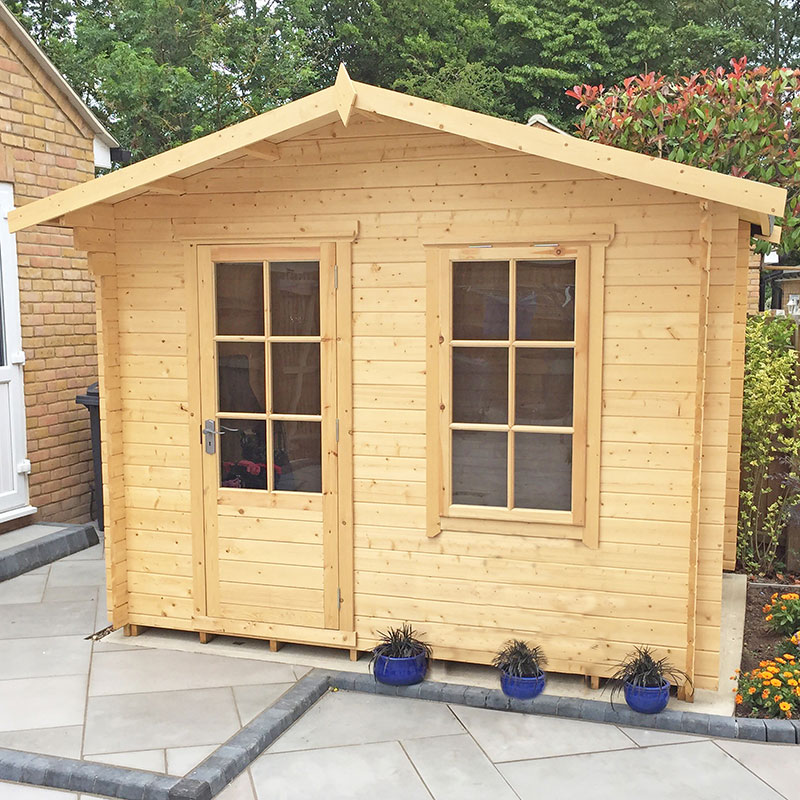 Shire Bucknells 3.6m x 2.4m Log Cabin Summerhouse (28mm) Price Comparisons | Compare The Build