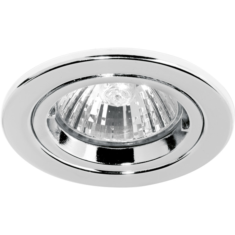 Halolite Cast Ring 240V/12V Fixed Downlight Polished in Chrome Steel Price Comparisons | Compare The Build