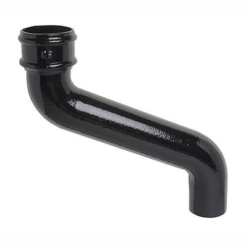 Cast Iron Round Downpipe Offset - 305mm Projection 75mm Black Price Comparisons | Compare The Build