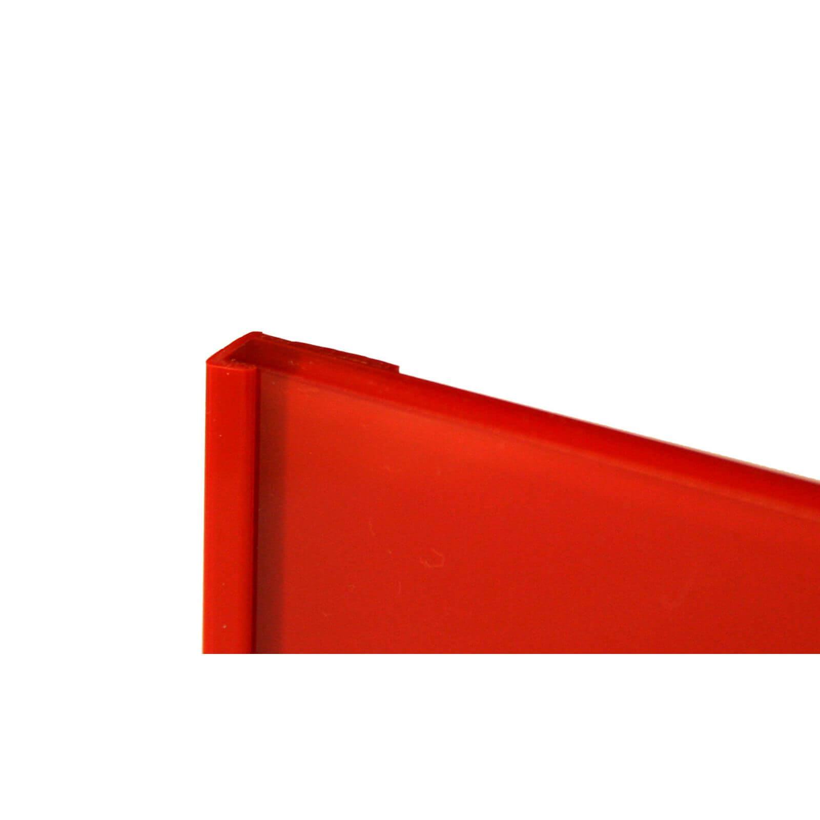 Zenolite Colour Matched PVC Edge Cap - Splashback Profile - 1250mm - Red Price Comparisons | Compare The Build